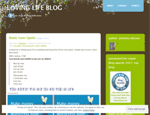 Tablet Screenshot of lovinglifeblog.com